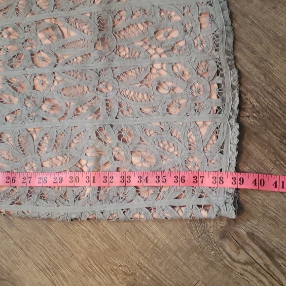 COPY - NWOT  Betsey Johnson Lace Grey & Peach Dress - Picture 11 of 11